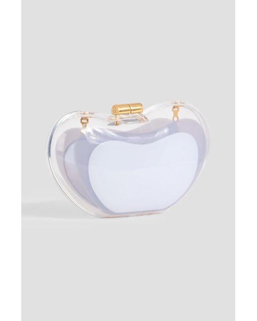 Jonathan Simkhai White Clutch "shadow" aus acryl