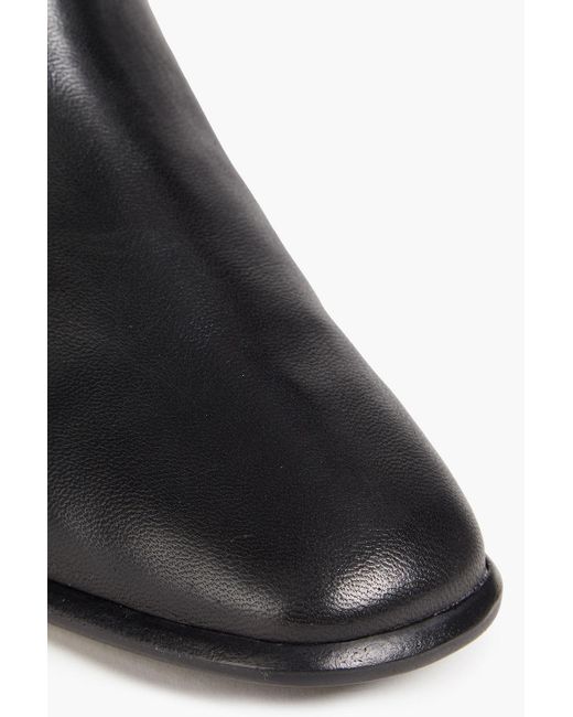 Tory Burch Black Stretch-leather Thigh Boots