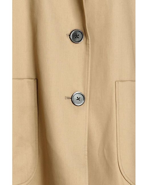 Thom Browne Natural Cotton-gabardine Coat