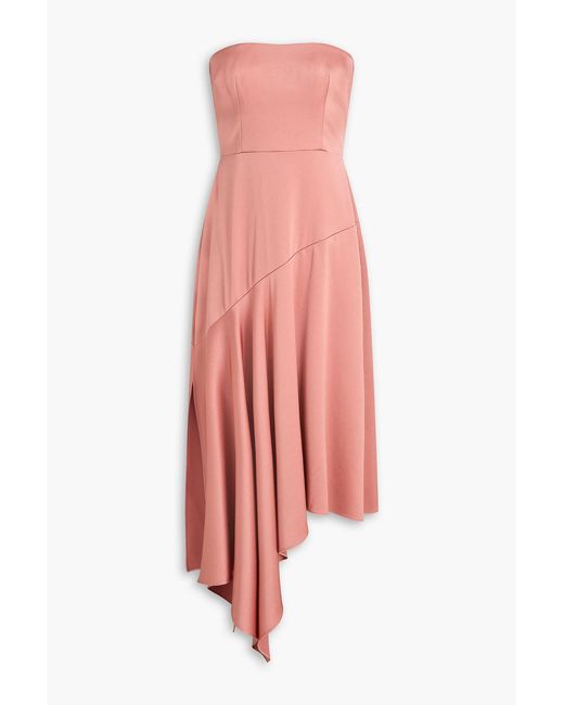 Alex Perry Pink Strapless Cady Dress