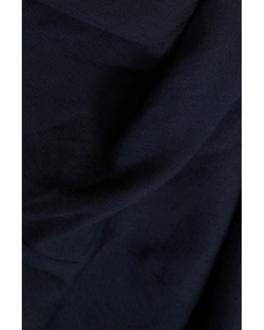 Jacquemus Blue Saudade Open-back Draped Woven Maxi Dress