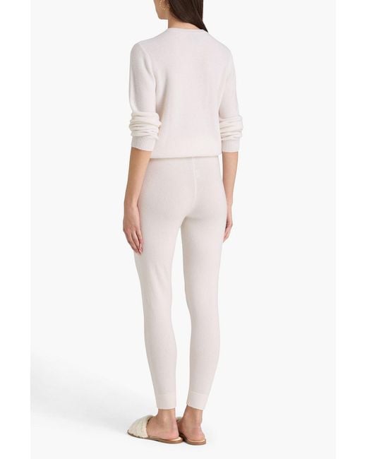 LeKasha White Toucque Cashmere Sweater