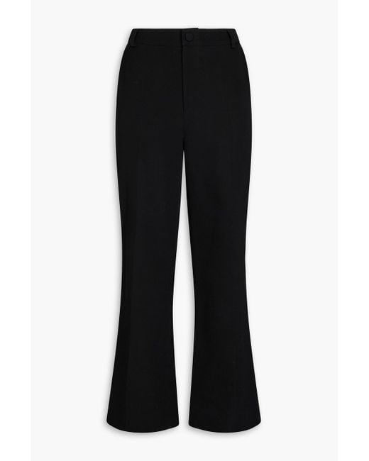 Huishan Zhang Black Wool Flared Pants