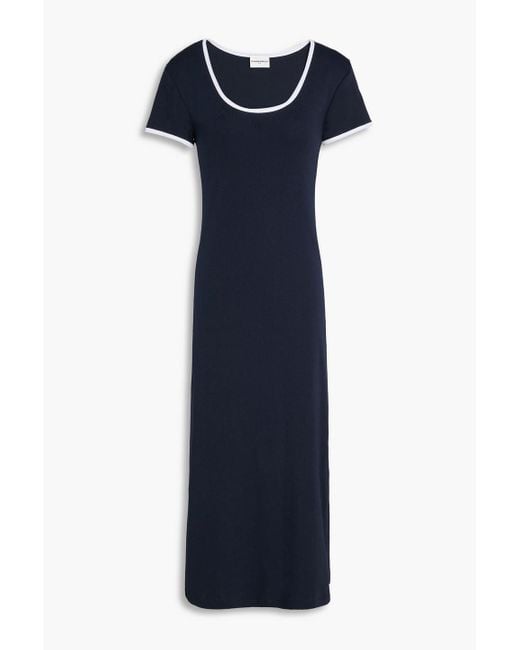 Claudie Pierlot Blue Midikleid aus baumwoll-jersey