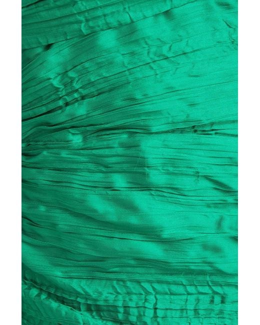 Maje Green Runnylona minikleid aus plissiertem satin