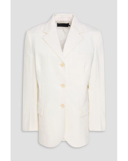 Proenza Schouler Natural Wool-Blend Twill Blazer