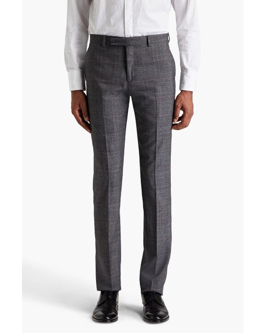 Paul Smith Blue Slim-fit Checked Wool Suit for men