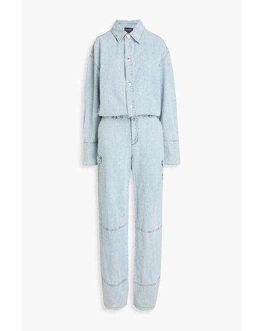 retroféte Blue Russo Denim Jumpsuit