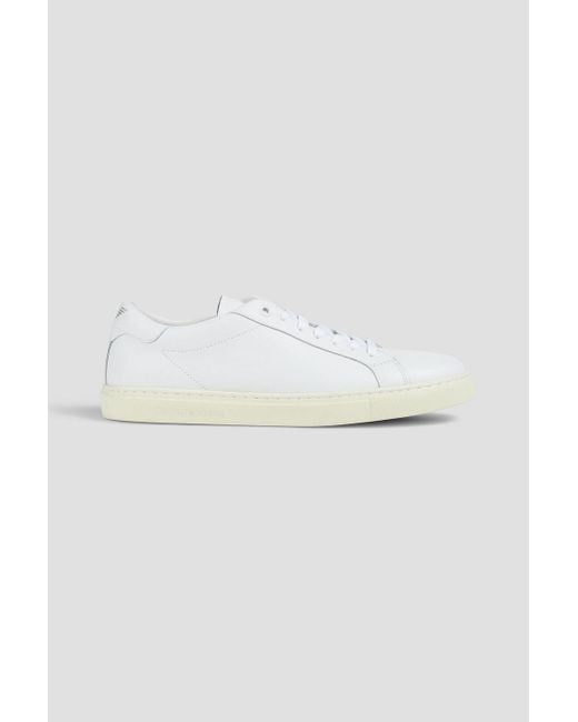 Emporio Armani White Leather Sneakers for men