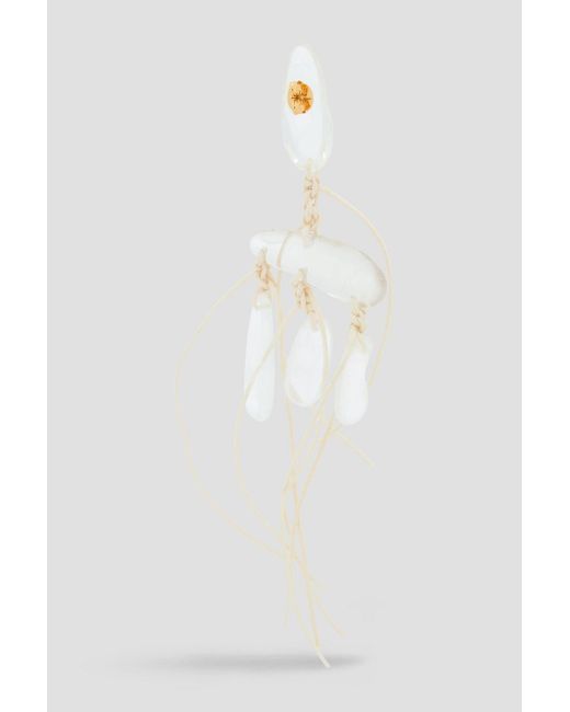 Zimmermann White Gold-tone Crystal Earrings
