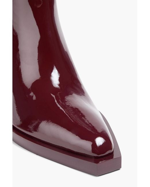 Zimmermann Purple Patent-leather Chelsea Boots