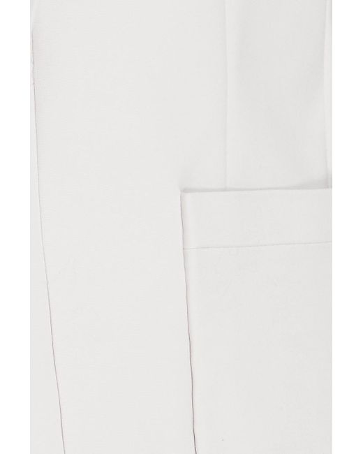 Emporio Armani White Cotton-blend Blazer