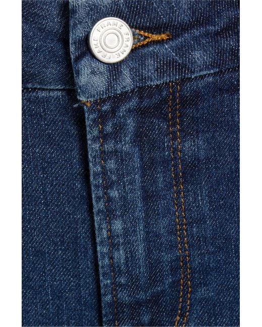 FRAME Blue Le Mini Boot Mid-rise Bootcut Jeans