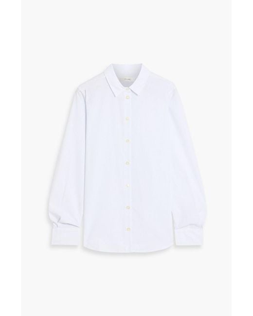FRAME White The Classic Cotton-Seersucker Shirt