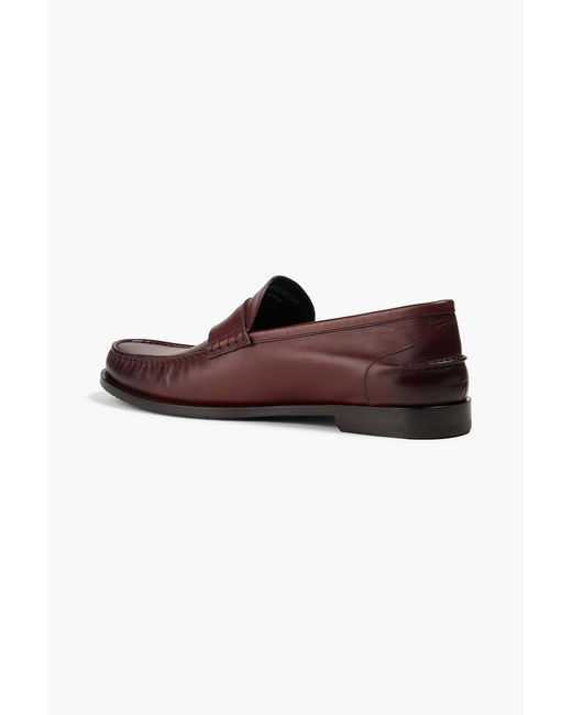 Bally Brown Kebler Leather Penny Loafers for men