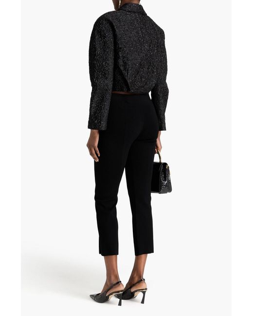 Versace Black Metallic Cloqué Jacket