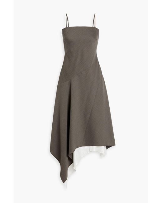 cos black asymmetric dress Asymmetric Tiered Dress, Cream – SourceUnknown