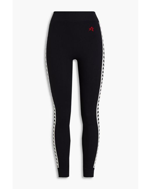 Perfect Moment Black Stretch-jersey leggings