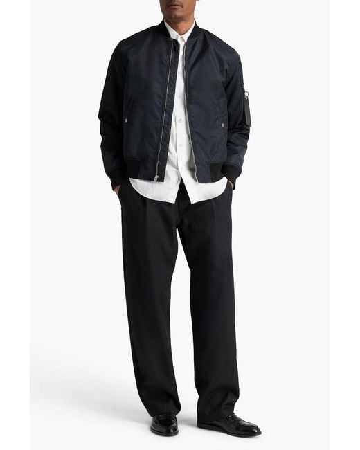 Rag & Bone Black Manston Shell Bomber Jacket for men