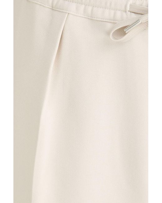 Sandro White Stretch-Jersey Drawstring Shorts for men