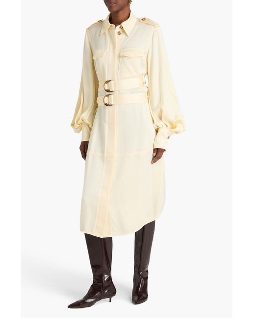 Zimmermann Natural Twill Midi Shirt Dress