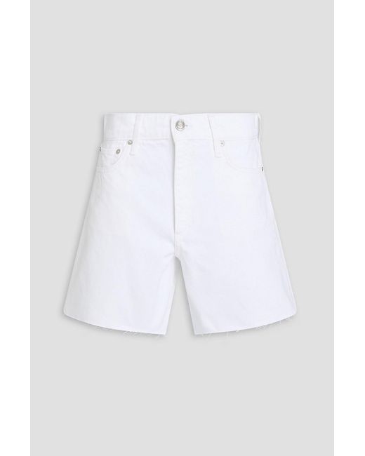 Rag & Bone White Kaia Denim Shorts