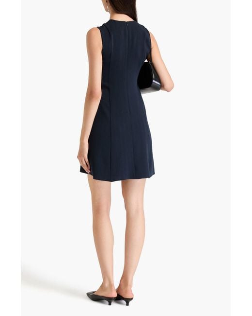 Theory Blue Crepon Mini Dress