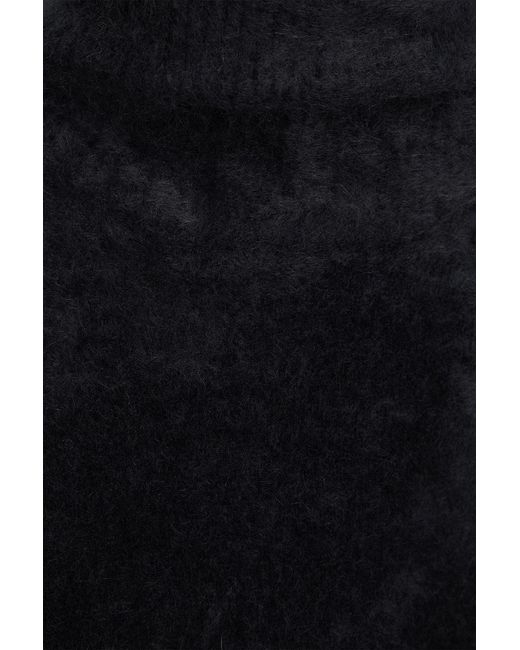 Autumn Cashmere Black Weste aus kaschmir mit stehkragen
