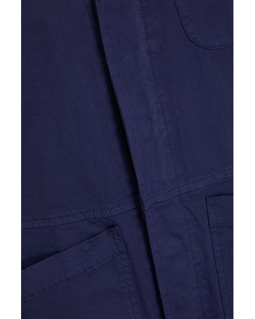 Alex Mill Blue Standard cropped jumpsuit aus einer baumwollmischung