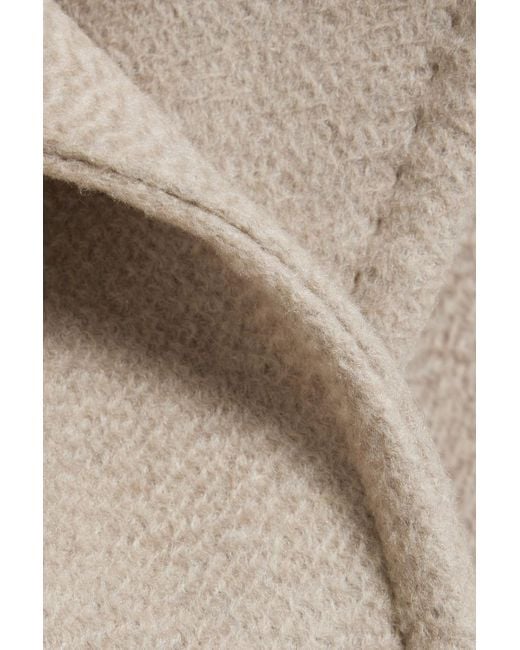Max Mara Natural Manuela Brushed Cashmere-Felt Coat