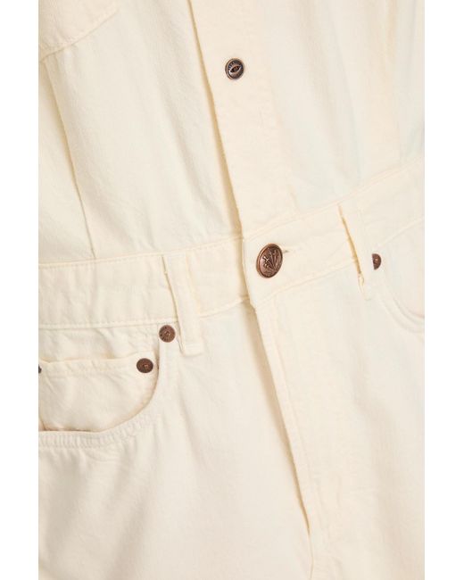 Rag & Bone Natural Lilah Denim Mini Shirt Dress