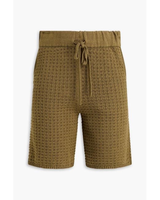 The Elder Statesman Green Cotton Shorts for men
