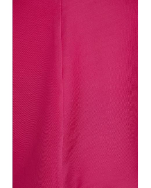 Veronica Beard Pink Akeeva Cutout Embellished Jersey Halterneck Top
