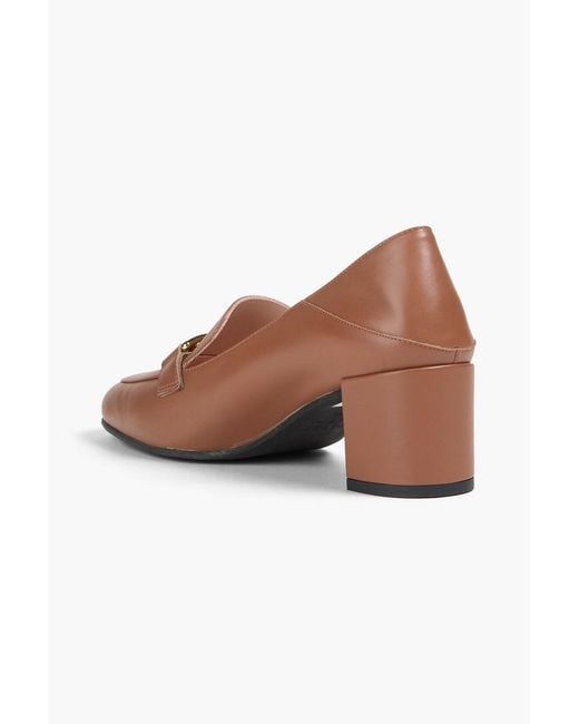 Bally Pink Bekla 50 Embellished Leather Collapsible-Heel Pumps