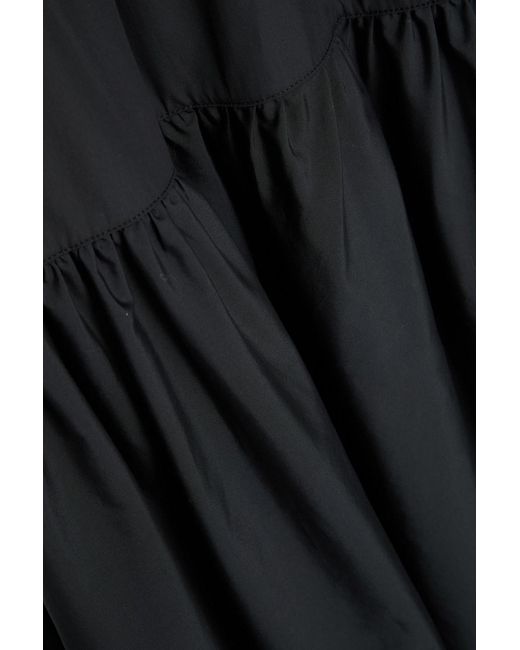 Rag & Bone Black Sage Tiered Cotton-Poplin Maxi Dress