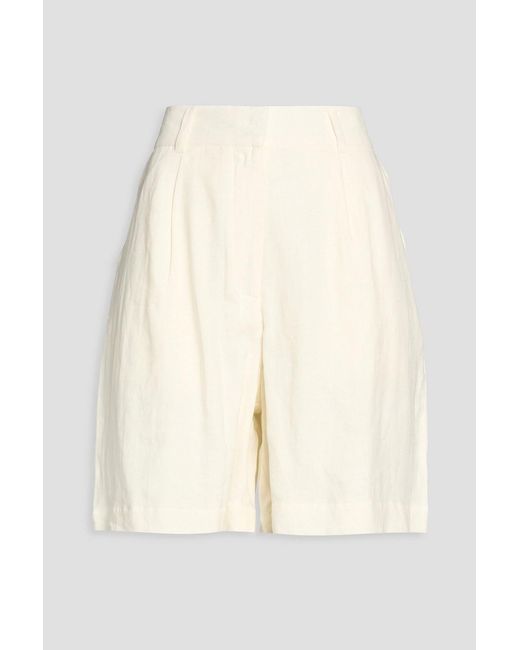 HANNAH Natural Charlotte Linen Shorts