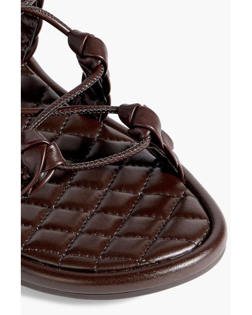 Sam Edelman Brown Zariah Braided Faux Leather Sandals