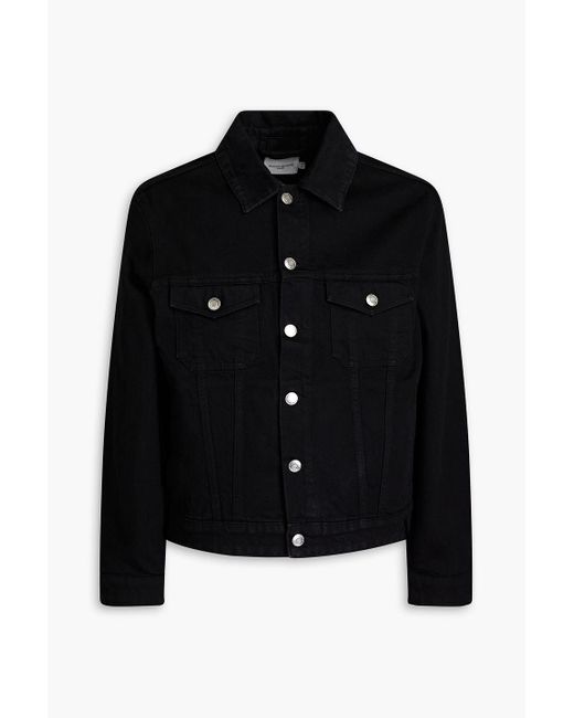Maison Kitsuné Black Denim Jacket for men