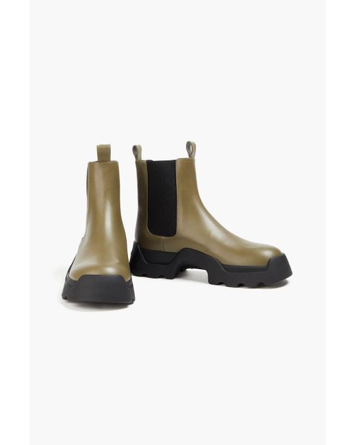 Proenza Schouler Brown Chelsea-boots aus leder