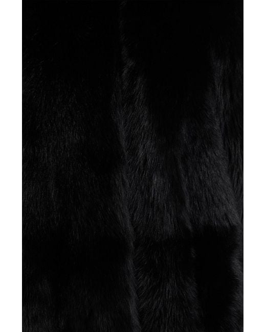 Loulou de Saison Black Siba Shearling Coat