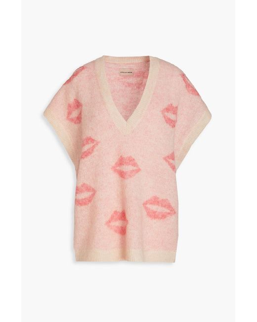 Stella Nova Pink Printed Knitted Vest