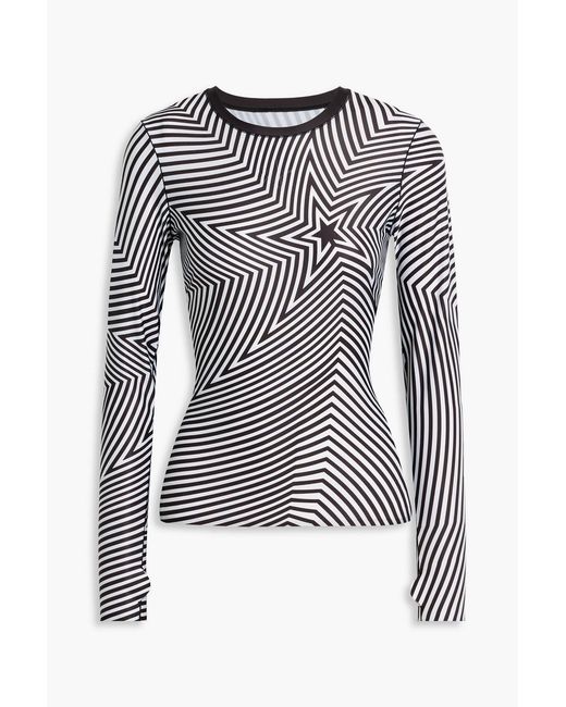 Perfect Moment Black Printed Stretch Base Layer