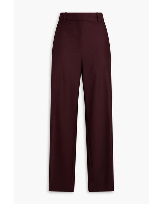 Theory Purple Wool Straight-leg Pants