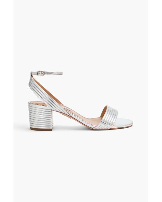 Aquazzura White Sundance Sandals