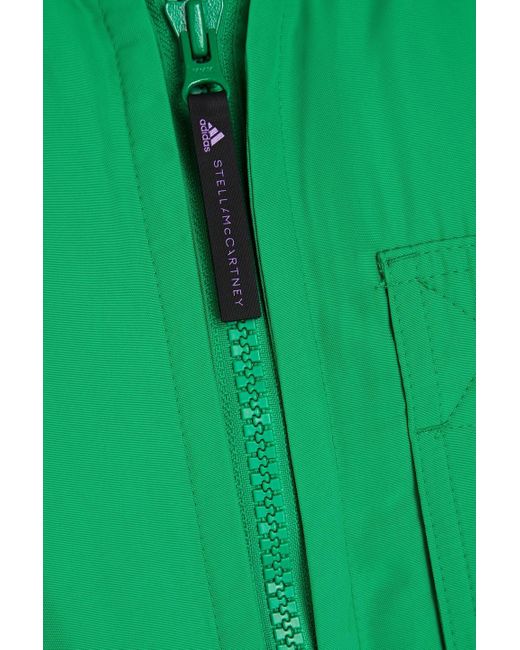 Adidas By Stella McCartney Green Shell Bomber Jacket