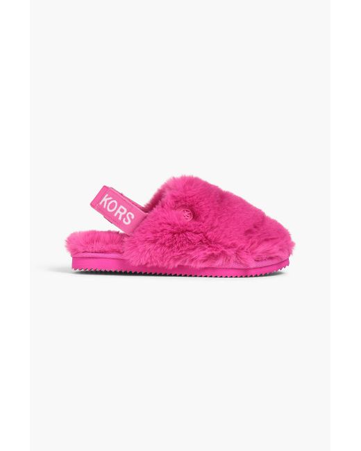 MICHAEL Michael Kors Faux Slippers in | Lyst Canada