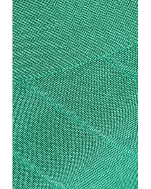 Hervé Léger Green Bandage Mini Dress