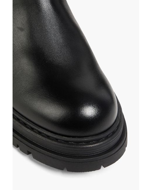 Claudie Pierlot Black Leather Ankle Boots