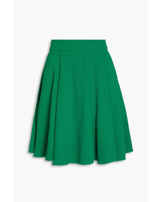 Dolce & Gabbana Synthetic Fluted Pleated Crepe Mini Skirt in Green ...