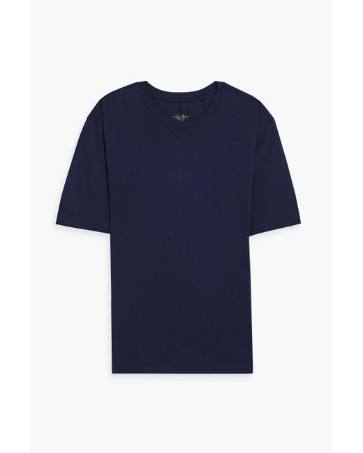 Rag & Bone Blue Theo Logo-print Cotton-jersey T-shirt for men